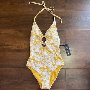 Cikada Australia yellow floral one piece